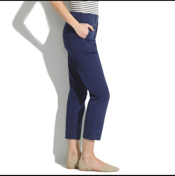 NWT Madewell Cropped Rivington Trousers Size 25 - Picture 2 of 13